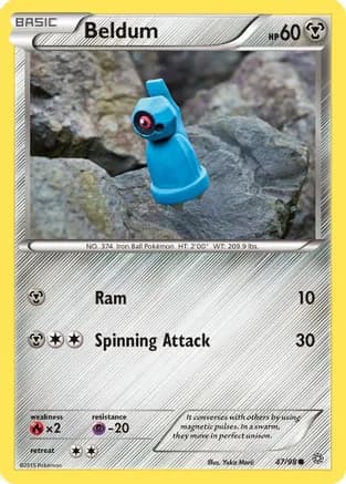 Beldum — XY - Ancient Origins Pokémon TCG card by Yuka Morii