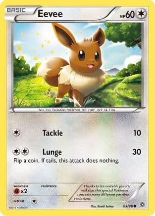 Eevee — XY - Ancient Origins Pokémon TCG card by Kouki Saitou