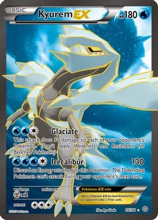 Kyurem EX (86 Full Art) — XY - Ancient Origins Pokémon TCG card by Ryo Ueda