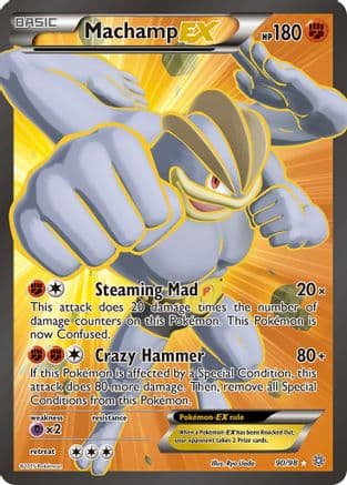 Machamp EX (90 Full Art) — XY - Ancient Origins Pokémon TCG card by Ryo Ueda
