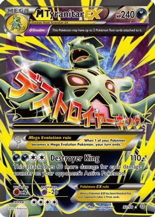 M Tyranitar EX (92 Full Art) — Pokémon TCG card