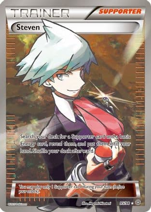 Steven (Full Art) — XY - Ancient Origins Pokémon TCG card by Megumi Mizutani