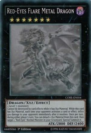 Red-Eyes Flare Metal Dragon (Ghost Rare) — Yu-Gi-Oh! card
