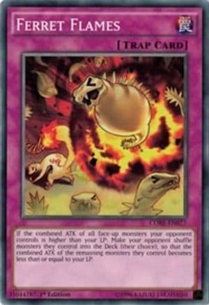 Ferret Flames — Clash of Rebellions Yu-Gi-Oh! card by KAZUKI TAKAHASHI