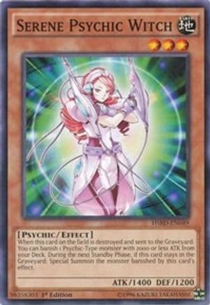 Serene Psychic Witch — High-Speed Riders Yu-Gi-Oh! card by KAZUKI TAKAHASHI