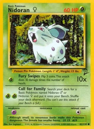 Nidoran F — Base Set 2