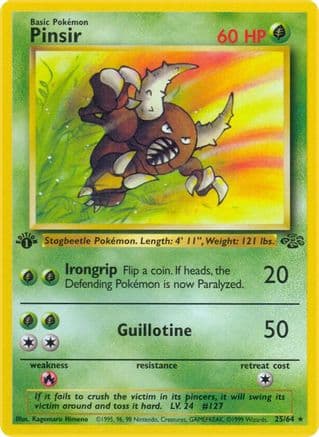 Pinsir (25) — Jungle Pokémon TCG card by Kagemaru Himeno
