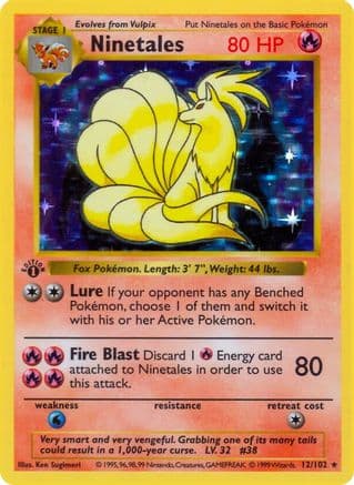 Ninetales — Base Set (Shadowless)