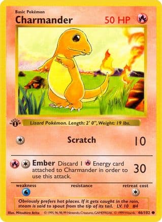Charmander — Base Set (Shadowless)