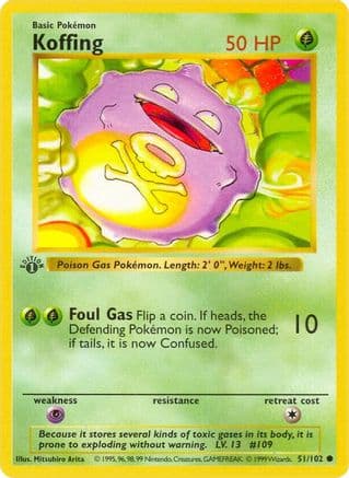Koffing — Base Set (Shadowless)