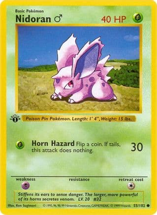 Nidoran M — Base Set (Shadowless)