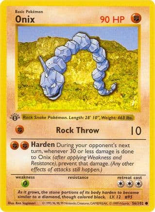 Onix — Base Set (Shadowless)