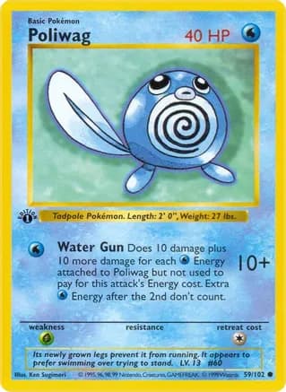 Poliwag — Base Set (Shadowless)