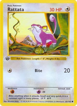 Rattata — Base Set (Shadowless)