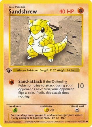 Sandshrew — Base Set (Shadowless)