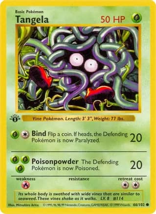 Tangela — Base Set (Shadowless)