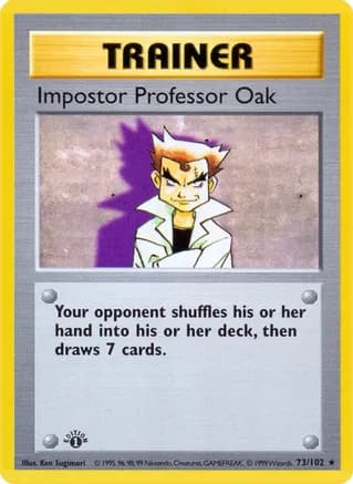 Impostor Professor Oak — Base Set (Shadowless)