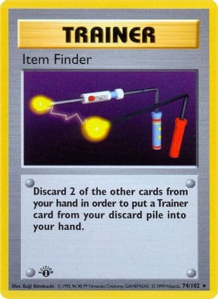 Item Finder — Base Set (Shadowless) Pokémon TCG card by Keiji Kinebuchi