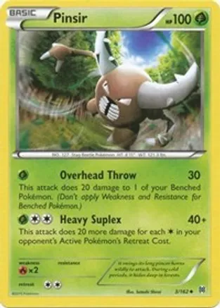 Pinsir — XY - BREAKthrough Pokémon TCG card by HYOGONOSUKE