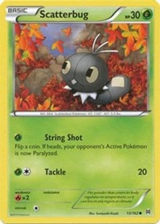 Scatterbug — XY - BREAKthrough Pokémon TCG card by Sumiyoshi Kizuki