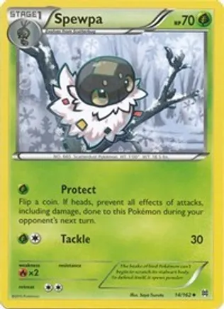 Spewpa — XY - BREAKthrough Pokémon TCG card by Saya Tsuruta