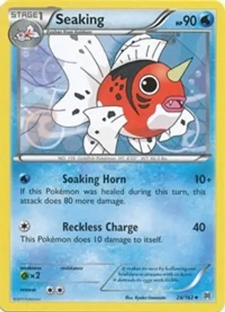 Seaking — XY - BREAKthrough Pokémon TCG card by Kyoko Umemoto