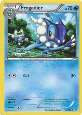Frogadier — XY - BREAKthrough Pokémon TCG card by Masakazu Fukuda