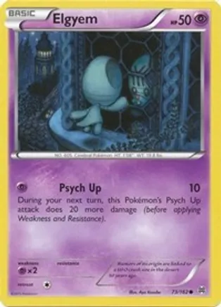 Elgyem — XY - BREAKthrough Pokémon TCG card by Tomokazu Komiya