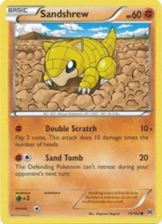 Sandshrew — XY - BREAKthrough Pokémon TCG card by Shigenori Negishi