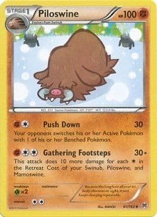 Piloswine — XY - BREAKthrough Pokémon TCG card by MAHOU