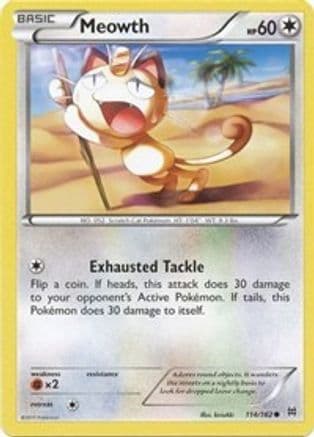 Meowth — XY - BREAKthrough Pokémon TCG card by kirisAki