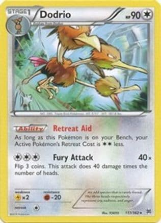 Dodrio — XY - BREAKthrough Pokémon TCG card by TOKIYA
