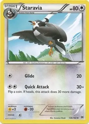 Staravia — XY - BREAKthrough Pokémon TCG card by Suwama Chiaki