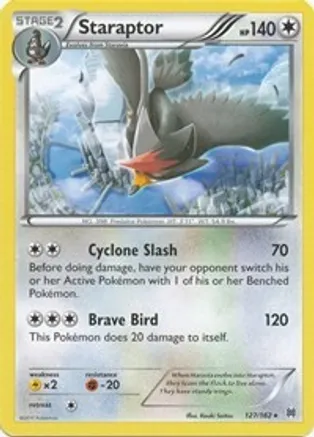 Staraptor — XY - BREAKthrough Pokémon TCG card by Kouki Saitou