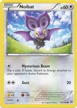 Noibat (132) — XY - BREAKthrough Pokémon TCG card by Kagemaru Himeno