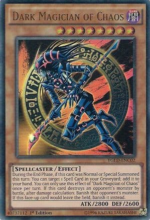 Dark Magician of Chaos — King of Games: Yugi's Legendary Decks Yu-Gi-Oh! card by KAZUKI TAKAHASHI