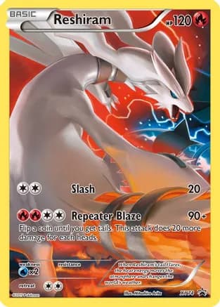 Reshiram (Full Art Promo) — XY Promos