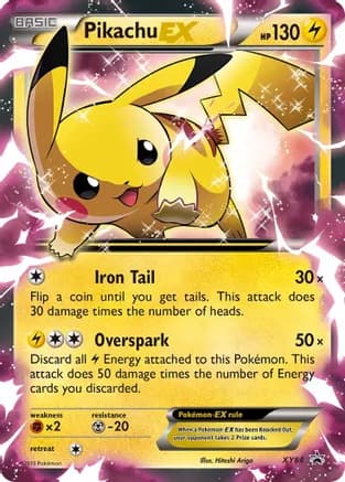 Pikachu EX - XY84 — XY Promos