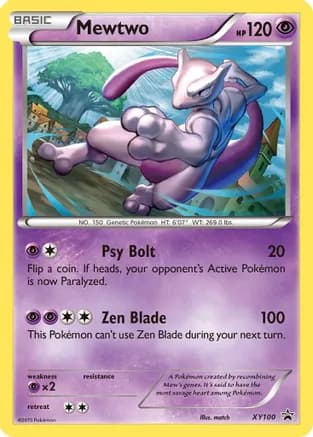 Mewtwo - XY100 — XY Promos