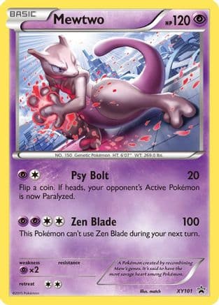 Mewtwo - XY101 — XY Promos Pokémon TCG card by 5ban Graphics