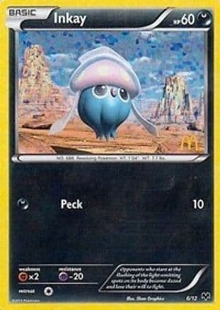 Inkay - 6/12 — McDonald's Promos 2014 Pokémon TCG card by Shizu Gō.