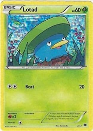 Lotad - 2/12 — McDonald's Promos 2015 Pokémon TCG card by Kouki Saitou