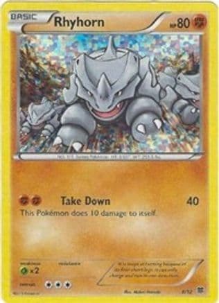 Rhyhorn - 8/12 — McDonald's Promos 2015 Pokémon TCG card by Miharu Nishikido