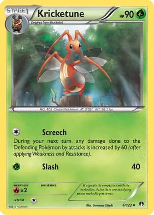 Kricketune — XY - BREAKpoint Pokémon TCG card by Suwama Chiaki