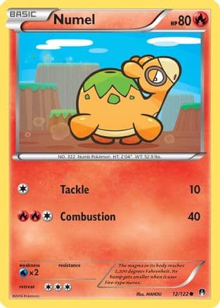 Numel — XY - BREAKpoint Pokémon TCG card by MAHOU
