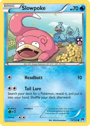 Slowpoke — XY - BREAKpoint Pokémon TCG card by N-DESIGN Inc.