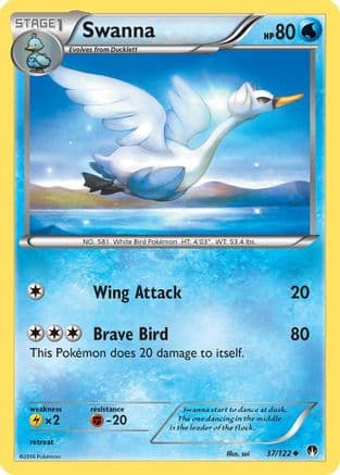 Swanna — XY - BREAKpoint Pokémon TCG card by sui