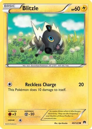 Blitzle — XY - BREAKpoint Pokémon TCG card by Aya Kusube