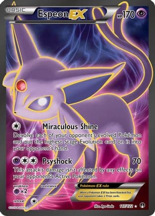 Espeon EX (Full Art) — Pokémon TCG card