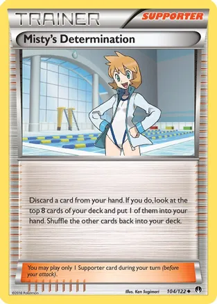 Misty's Determination — XY - BREAKpoint Pokémon TCG card by Ken Sugimori